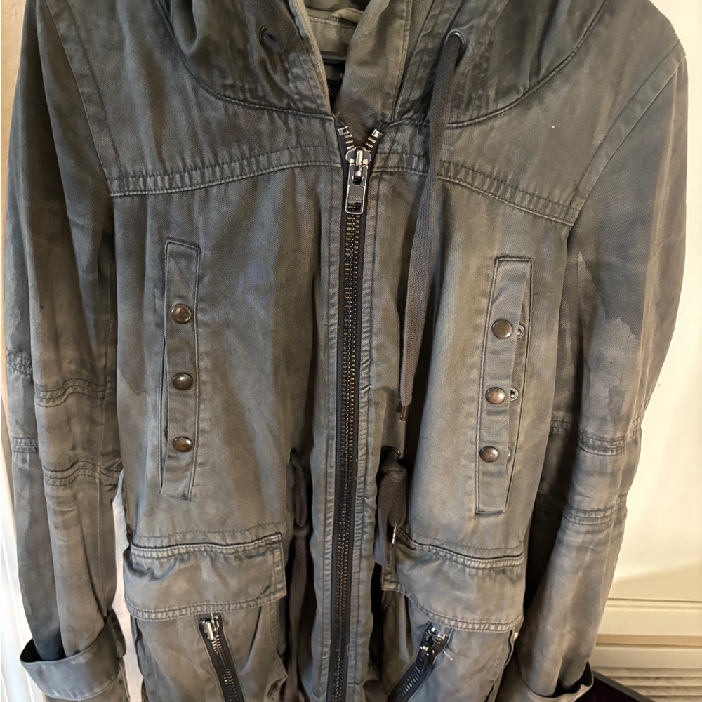 All Saints Gray Utility Jacket